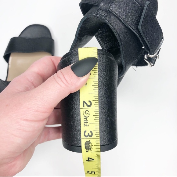 Summit White Mountain Black Heel Sandals 39 / 9 - Picture 6 of 8